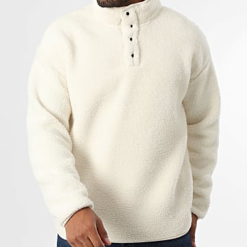 Teddy Smith - Cliff High Neck Fleece Sweater 12017242D Light beige