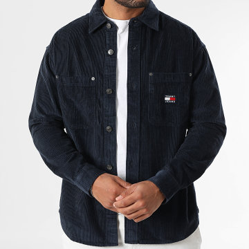 Tommy Jeans - Camicia over a coste in corda lavata 2016 blu navy