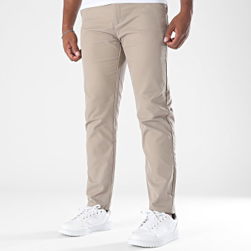 Zayne Paris  - Slim 238 Pantalones chinos beige