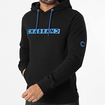 Chabrand - Sweat Capuche 60261 Noir Bleu Roi