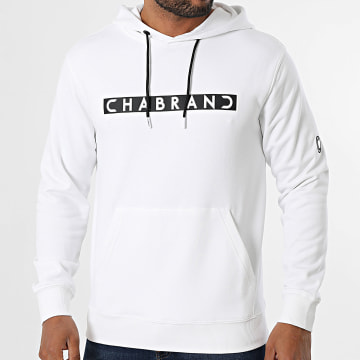 Chabrand - Sweat Capuche 60261 Blanc Noir