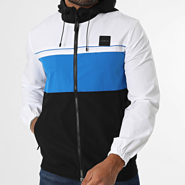 Chabrand - Hooded Zip Jacket 60503 Zwart Wit Blauw