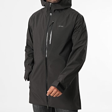 ELLIKER - Cazadora con capucha y cremallera 40140 Negro