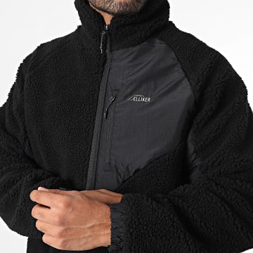 Classic Series - Giacca in pile outdoor con collo a zip 40161 nero