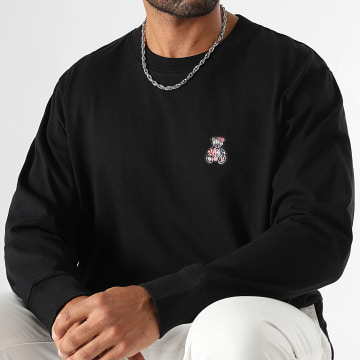 Teddy Yacht Club - Camiseta de Manga Larga Art Series Patch Rosa Negro