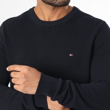 Tommy Hilfiger - Estructura esencial 6347 Suéter azul marino