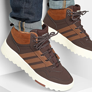 Adidas Sportkleding - Hoops 4.0 Mid Winterized Sneakers JQ5364 Shadow Brown Leverancierskleur Off White