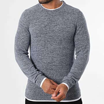 Deeluxe - Monan 05V1075M Camiseta Manga Larga Azul Marino Heather