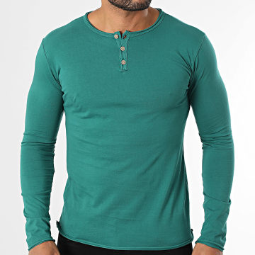 MTX - Tee Shirt Manches Longues 007 Bleu Vert
