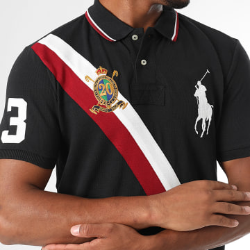 Polo Ralph Lauren - Polo Slim Fit Personalizado Big Player Negro