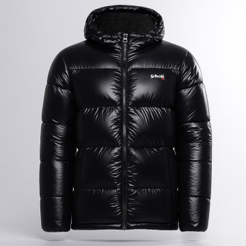 Schott NYC - Chaqueta con capucha Colton Negra
