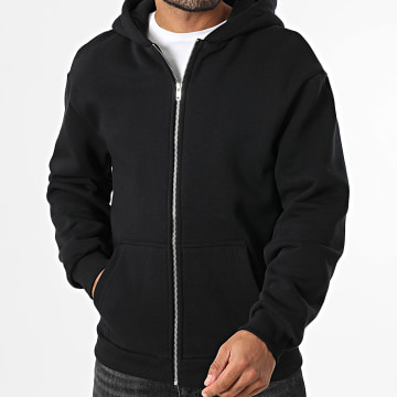 Urban Classics - TB7284 Sudadera con cremallera Negro