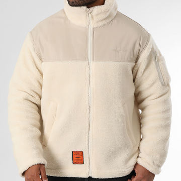 Bombers Original - Chaqueta con cremallera Moncton Light Beige Fleece