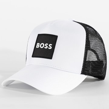 BOSS - Casquette Trucker Elliot 50561205 Blanc Noir