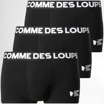 Comme Des Loups - Set Of 3 Classic Black Boxer Briefs
