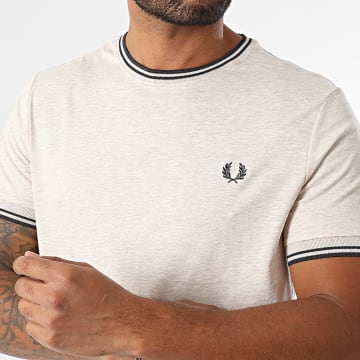 Fred Perry - Tee Shirt Twin Tipped M1588V Beige Chiné
