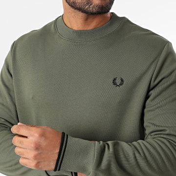 Fred Perry - Sweat Crewneck M7535 Vert Kaki