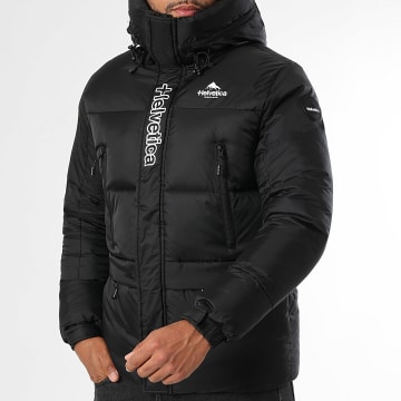 Helvetica - Daunenjacke mit Reißverschluss Vilar Schwarz