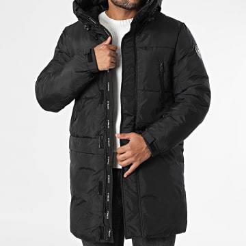Kymaxx - Black Hooded Parka