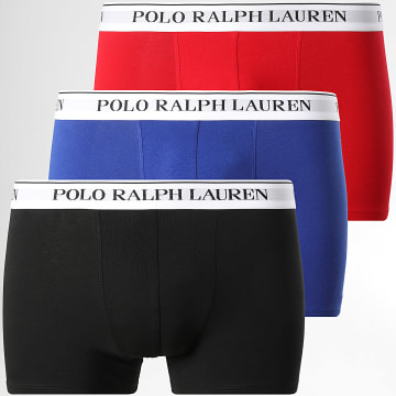 Polo Ralph Lauren - 3er-Pack Boxershorts Schwarz Königsblau Rot