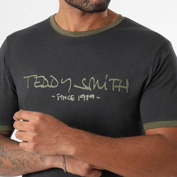 Teddy Smith - Camiseta Ticlass 11017833D Gris Antracita Verde Caqui