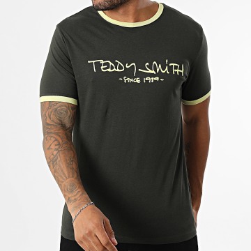Teddy Smith - Ticlass Tee Shirt 11017833D Verde cachi scuro