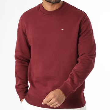Tommy Jeans - Sweat Crewneck Flag 0741 Bordeaux