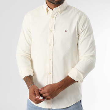 Tommy Hilfiger - Chemise Manches Longues Côtelée Solid Corduroy 0486 Beige Clair
