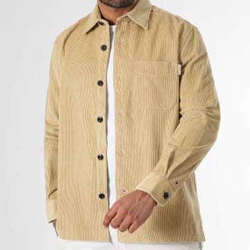 Tommy Hilfiger - Camicia a coste dal taglio rilassato 0489 Beige