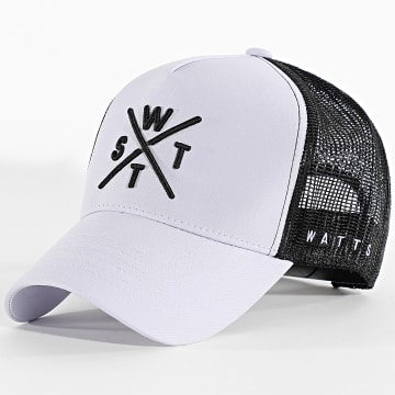 Watts - Casquette Trucker Tribe Noir Lilas