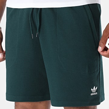 Adidas Originals - Short Jogging Essential Waffle JW1040 Vert Bouteille
