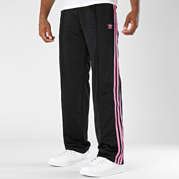 Adidas Originals - Pantalon Jogging A Bandes Firebird JX1481 Noir Rose Fluo