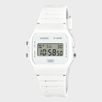 Casio - Reloj F-91WB-7AEF Blanco