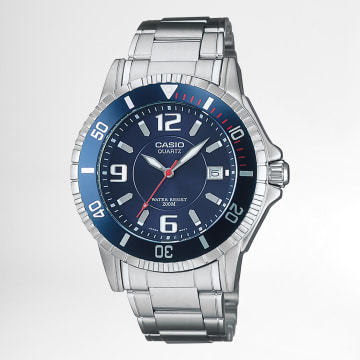 Casio - MTD-1053D-2AVES Silver Navy Blue Watch