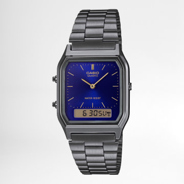 Casio - Reloj Vintage AQ-230EGG-2AEF Gunmetal Silver Navy Blue