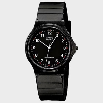 Casio - Uhr Collection MQ-24-1BLLEG Schwarz Silber