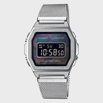 Casio - Vintage Damenuhr A1000M-1BEF Silber