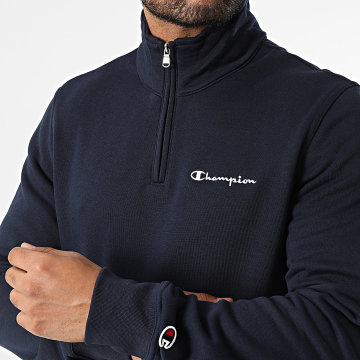 Champion - Sweat Col Montant Zippé 221797 Bleu Marine