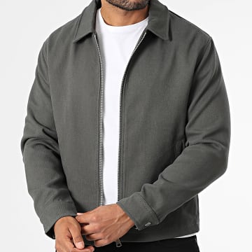 Frilivin - Unifarbene Jacke mit Reißverschluss H29 Anthrazitgrau