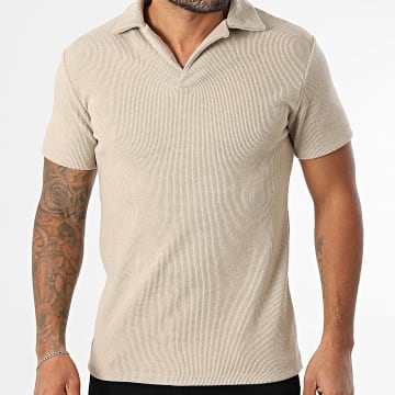 Frilivin - Polo Manches Courtes Texturé 202 Beige