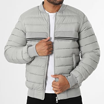 Kymaxx - Plumífero Zippée Gris Claro