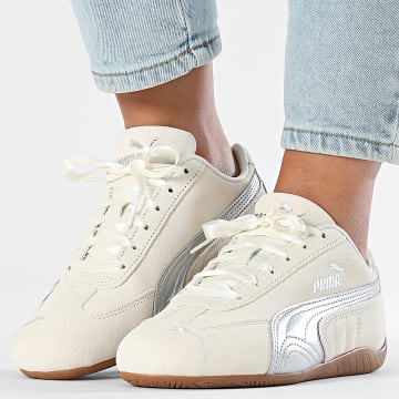 Puma - Baskets Femme Speedcat Metallic 404113 Alpine Snow Puma Silver