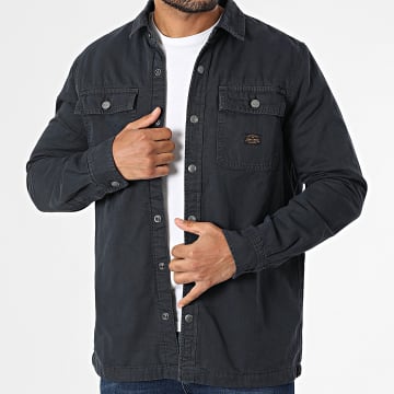 Superdry - Camicia da lavoro Canvas M4010730A blu navy
