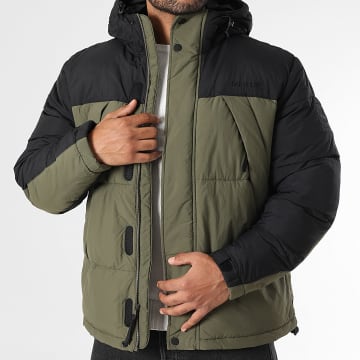 Timberland - A6267 Giacca con cappuccio Verde Khaki Nero