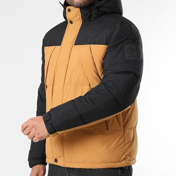 Timberland - A6267 Cappotto con cappuccio nero cammello