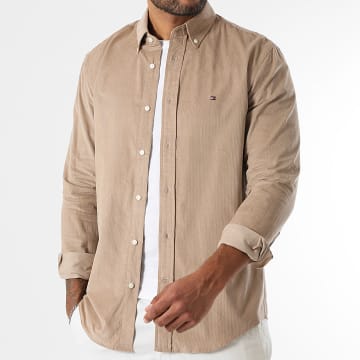 Tommy Hilfiger - Camisa de pana de manga larga 0486 Beige