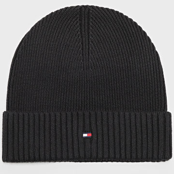 Tommy Hilfiger - Bonnet Flag Pima Cotton Beanie 2796 Gris Anthracite Chiné
