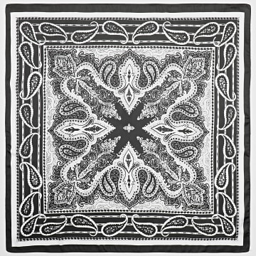 Frilivin - Sciarpa L35 Bandana bianca e nera