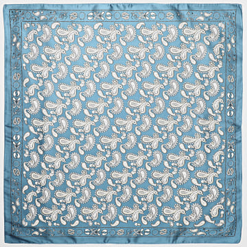 Frilivin - Sciarpa L36 Bandana blu scuro beige