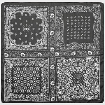 Frilivin - Foulard L39 Noir Blanc Bandana